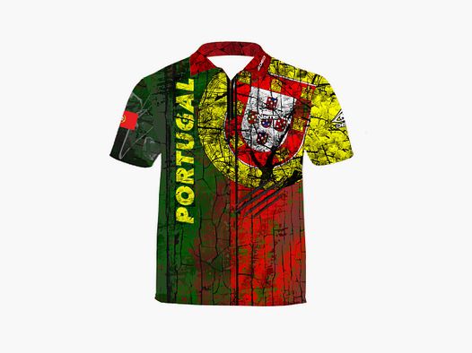 DED Portugal Theme Freizeit T-Shirt, Größe: S, Benutzerdefinierter Name: Kein Name, Kleidungstyp: Kinder
