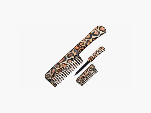 Couteau Caché Blade USA Peigne Léopard