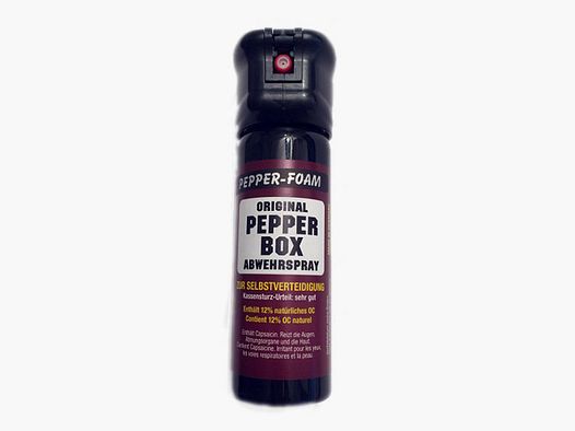 TW1000 / PEPPER-BOX, spray de pimienta modelo PEPPER-FOAM STANDARD, 63ml (chorro líquido espumoso)
