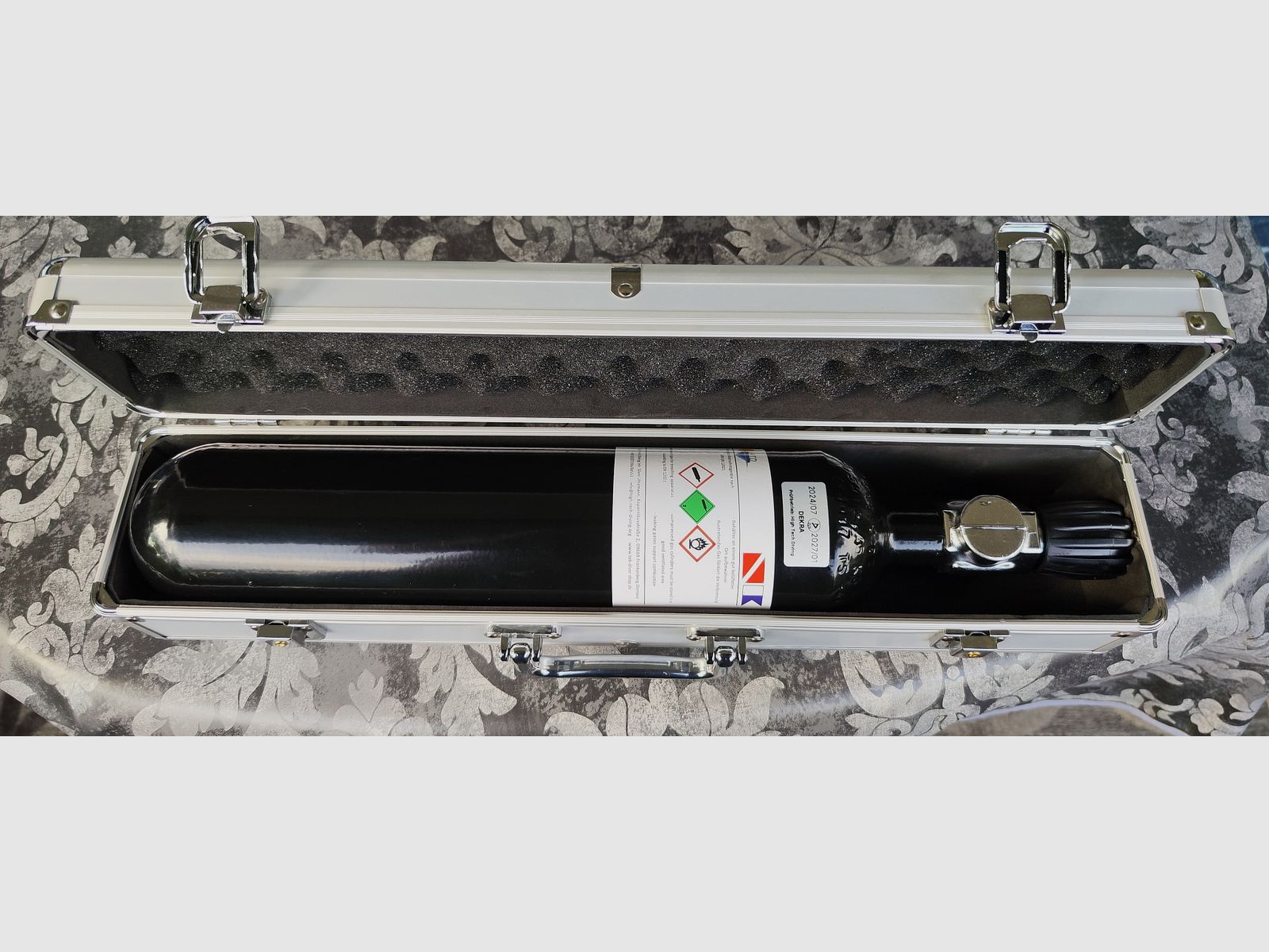 Pressluft Flasche mit 5/8 Zoll  "Neu"