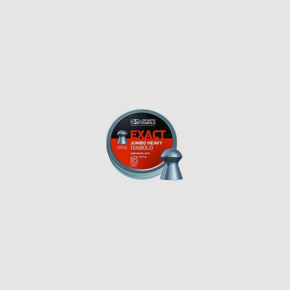 Pellets PALLINI JSB JUMBO EXACT HEAVY CAL 5,52 gr. 1,175 CZ X 500 546287-500