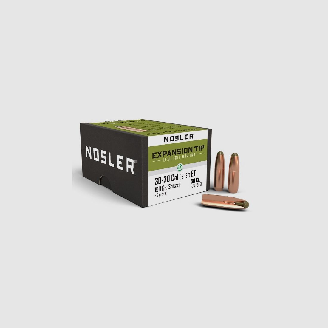 Nosler Hunting Cal .30 E-Tip Lead-Free Type RK - 150 Grain # 59451