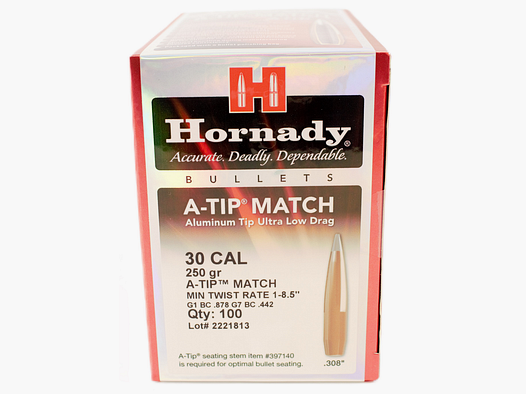 hornady ogives .30 250gr a-tip match (100pcs)