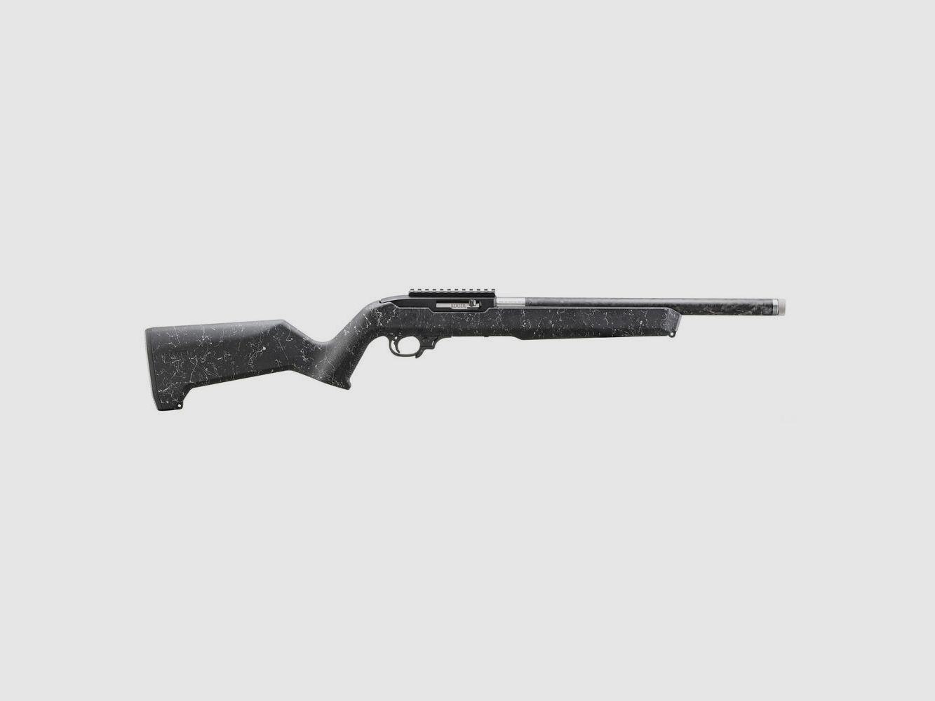 Ruger 10/22® CARBON FIBER .22 LR 16.1"/41CM TEXTURED WHITE SPECKLE BLACK MAGPUL MOE X-22