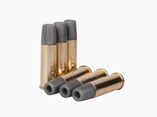 Schofield Revolver Hülsen 6 x 1 Schuss 4,5mm BB - Druckluft Co2