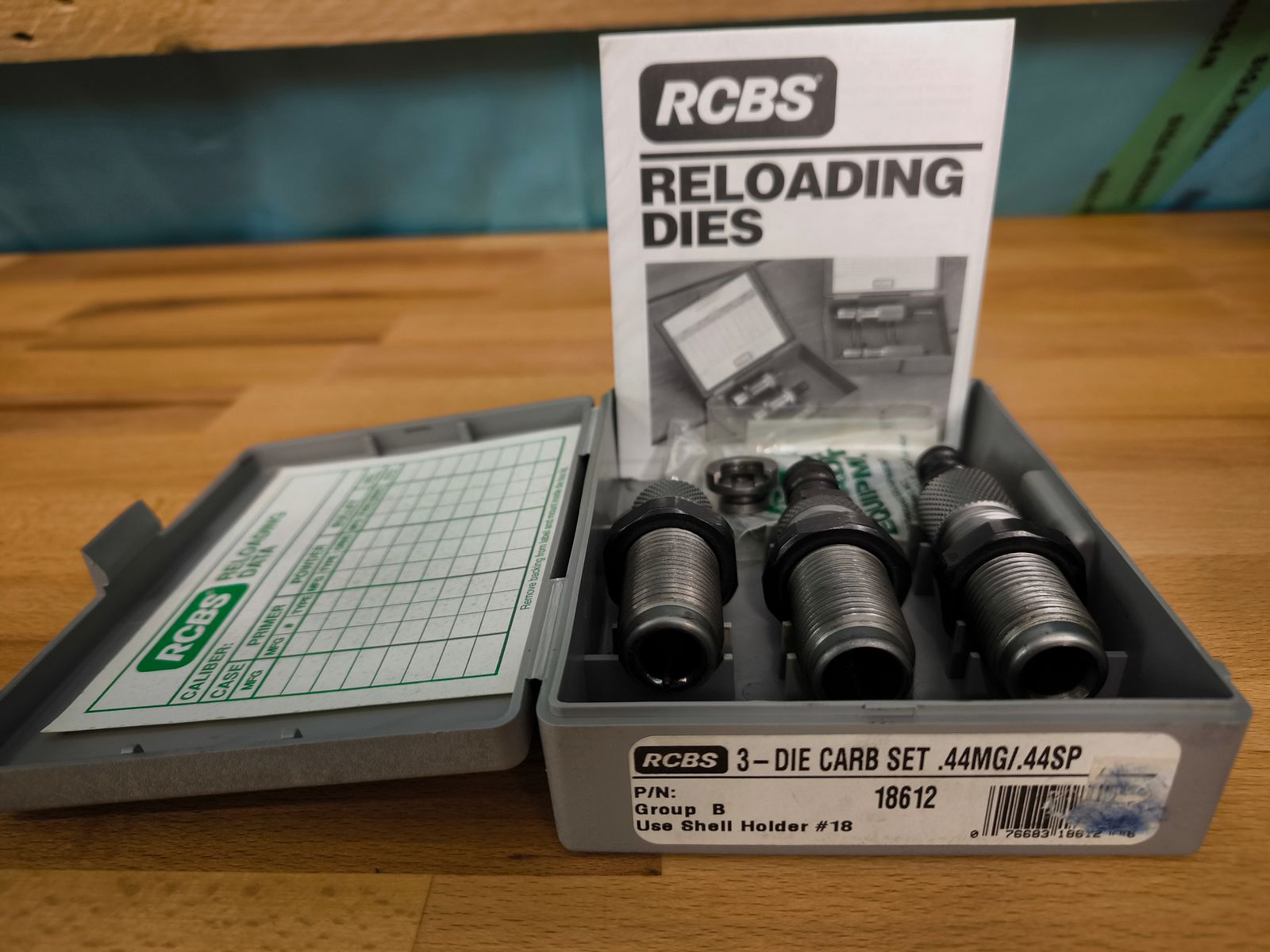 RCBS Carbide-Matrizensatz – 4-teilig – .44 Mag / .44 Special inc. Hülsenhalter