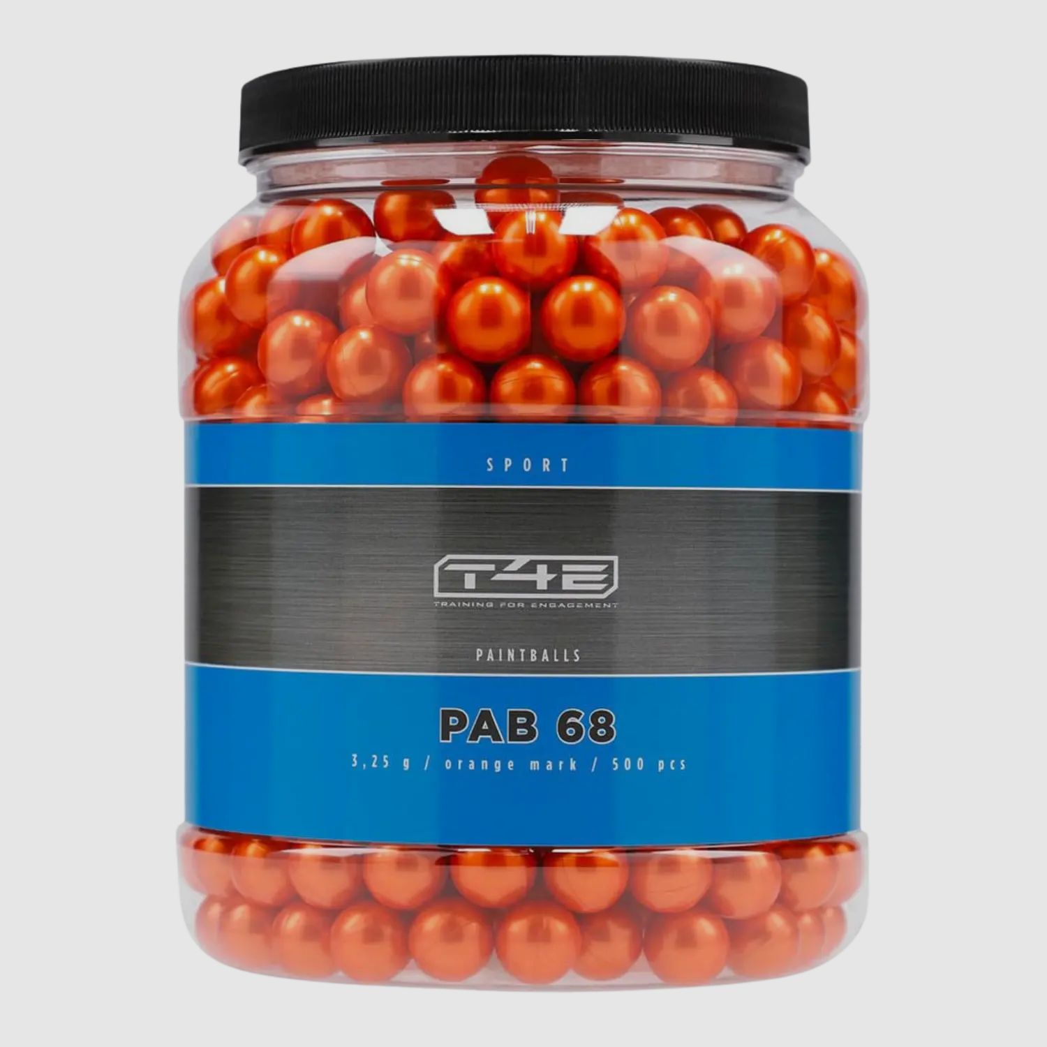T4E Sport PAB 68 Farbkugeln 500 Schuss Orange Kaliber .68 #wenige Platzer in OVP