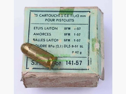 Francuska Firma Pistoletowa Amunicja .45 ACP