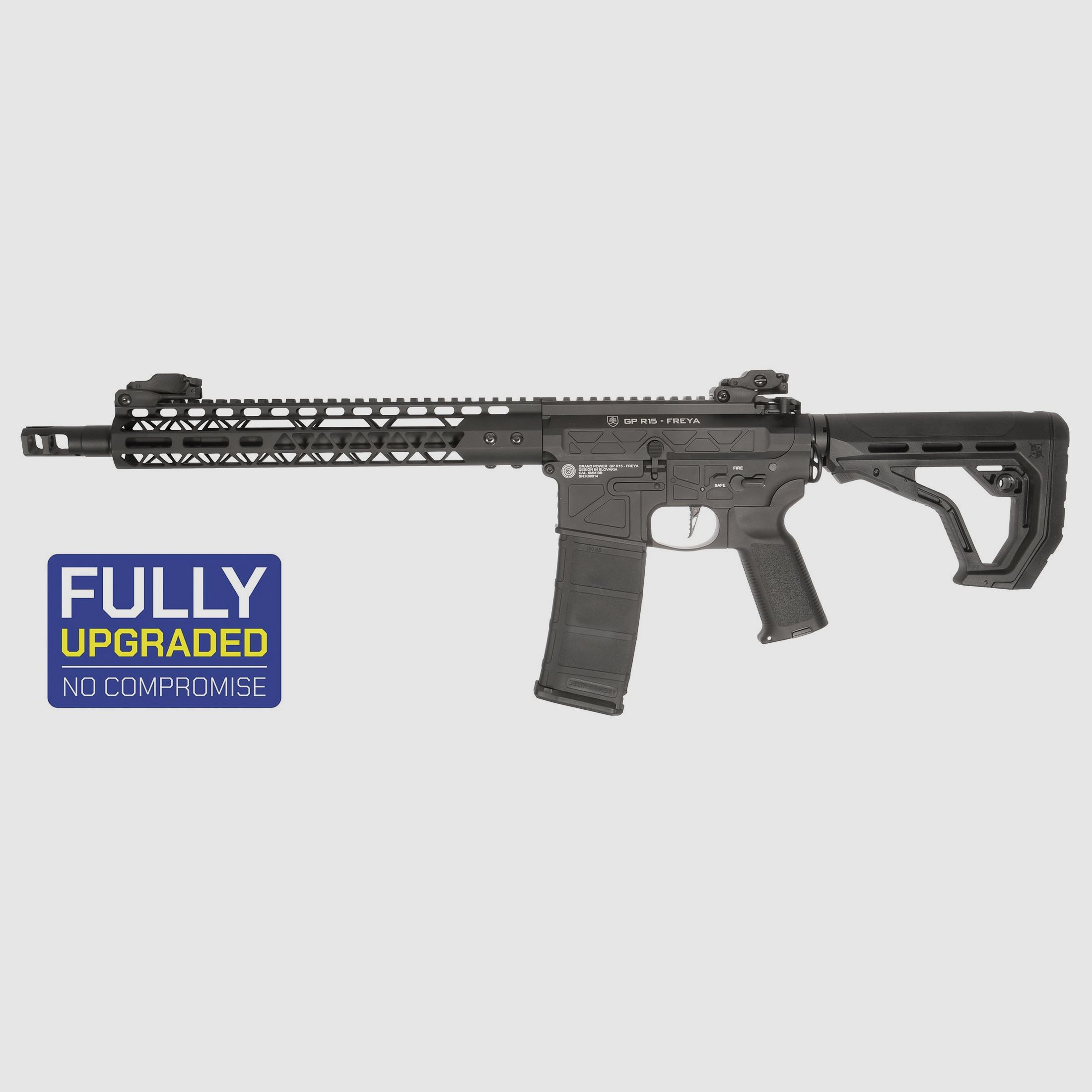 GP R15 FREYA Skeleton 13" gen.2 Mlok FREYA ALPHA Schwarz S-AEG Frei ab 18 Jahren | Delta Armory
