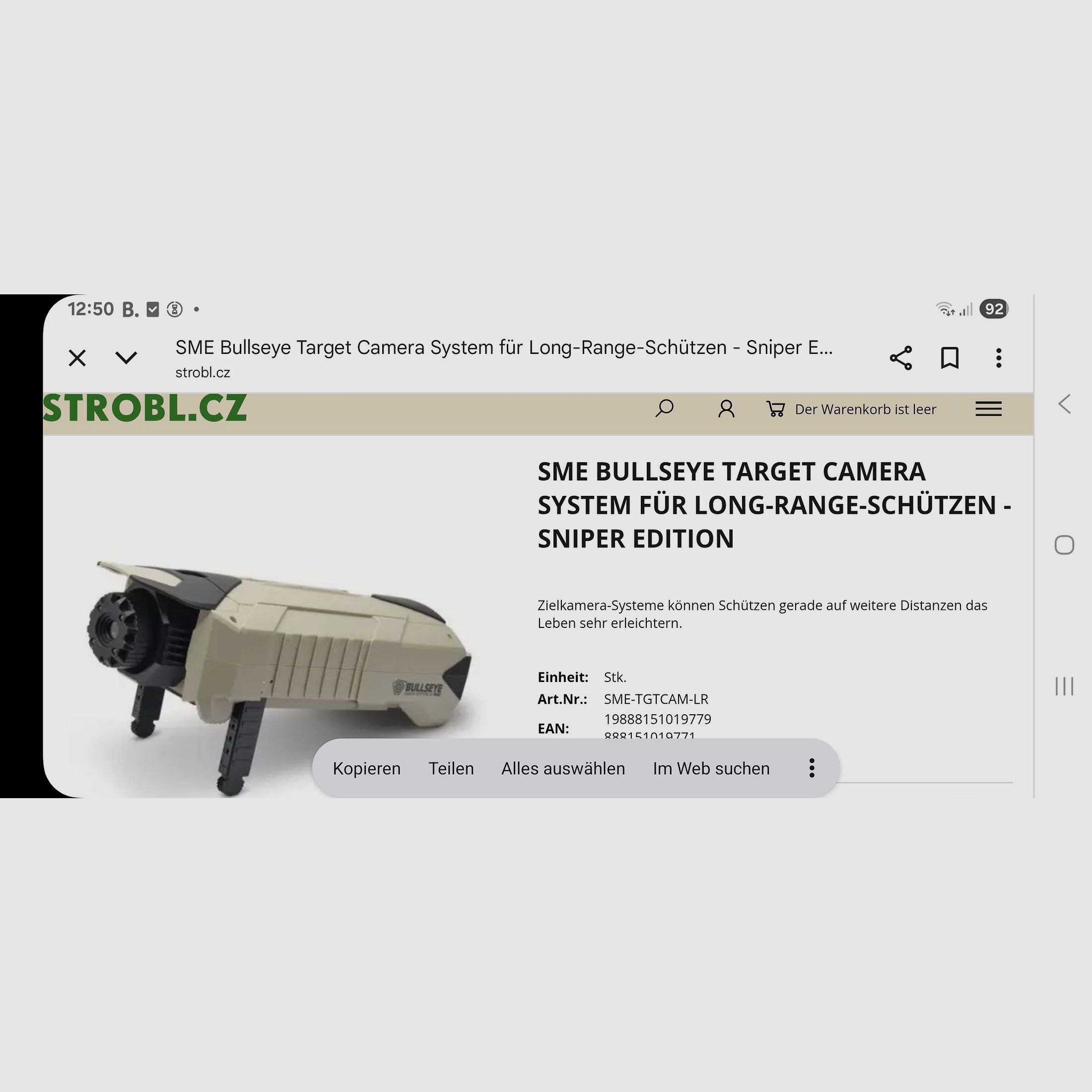 SME BULLSEYE Target Kamera Neu! Bis 1 Meile Übertragung.