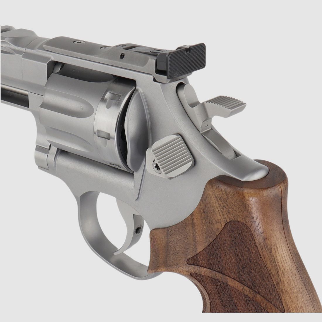 Revólver de competición de acero inoxidable SPOHR 286 .22lr de 6 pulgadas fabricado en Alemania