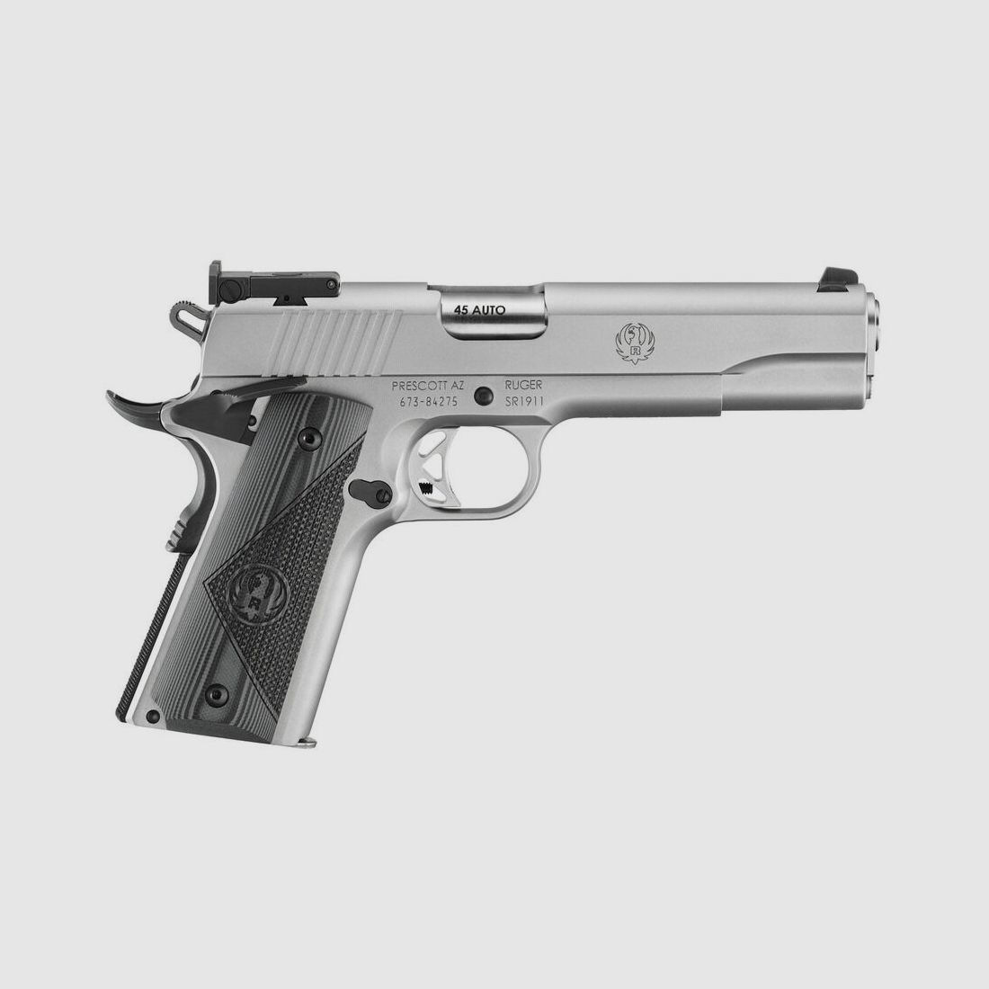 Ruger SR1911 TARGET .45 AUTO 5"/12,7CM ACCIAIO INOSSIDABILE BASSO RIFLETTENTE