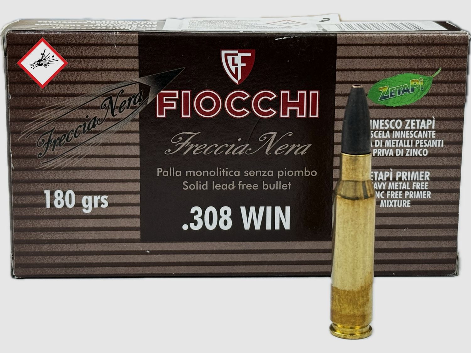 Fiocchi. Freccia Nera Jagdpatrone Kal. .308 Win 180grs