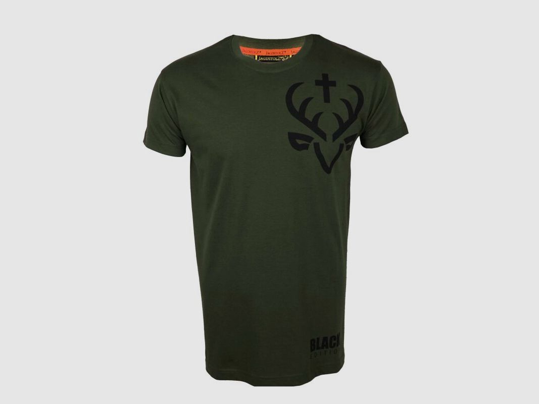 Jagdstolz HerrenT-Shirt Logo Black