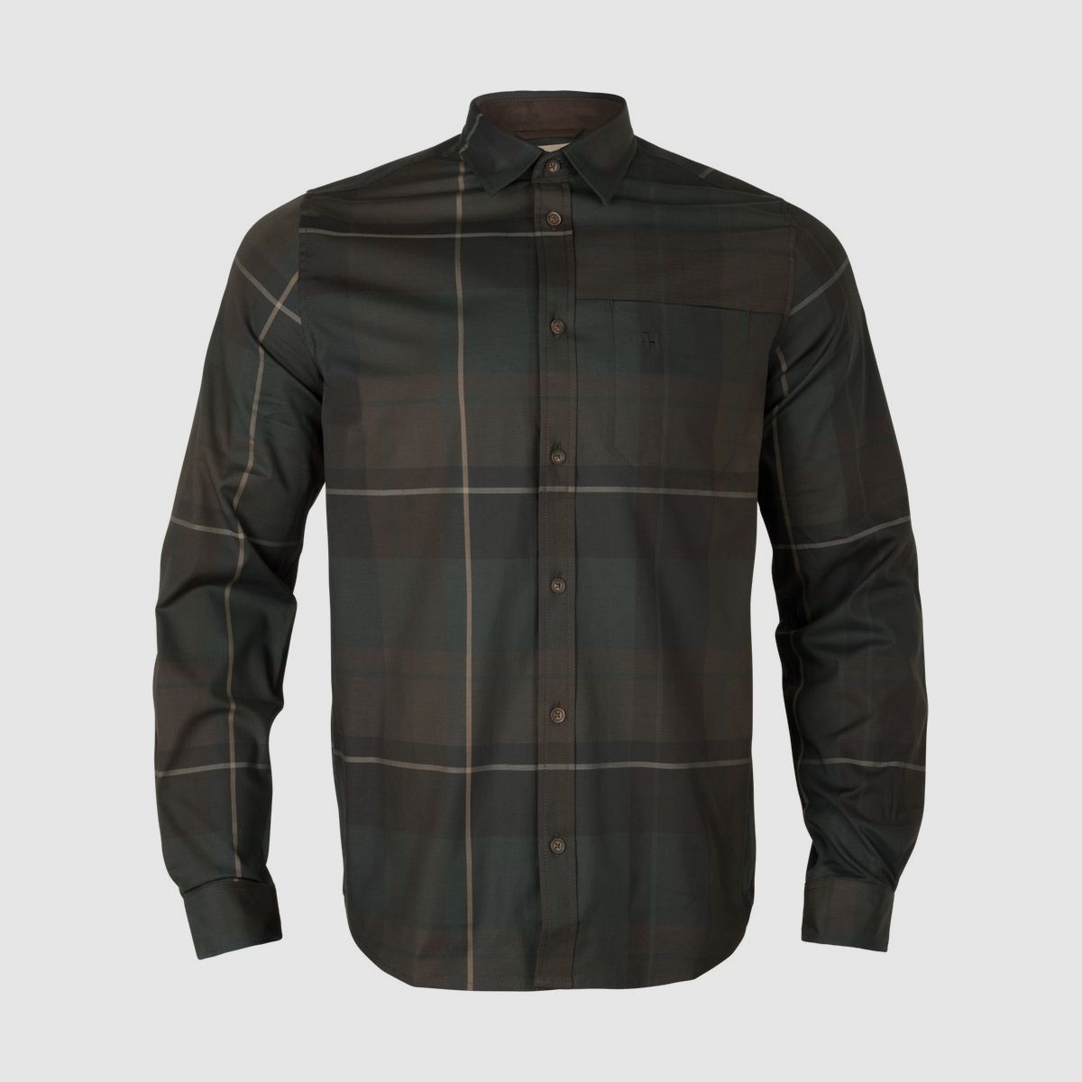 HÄRKILA Akse Langarmhemd Shadow Brown Check
