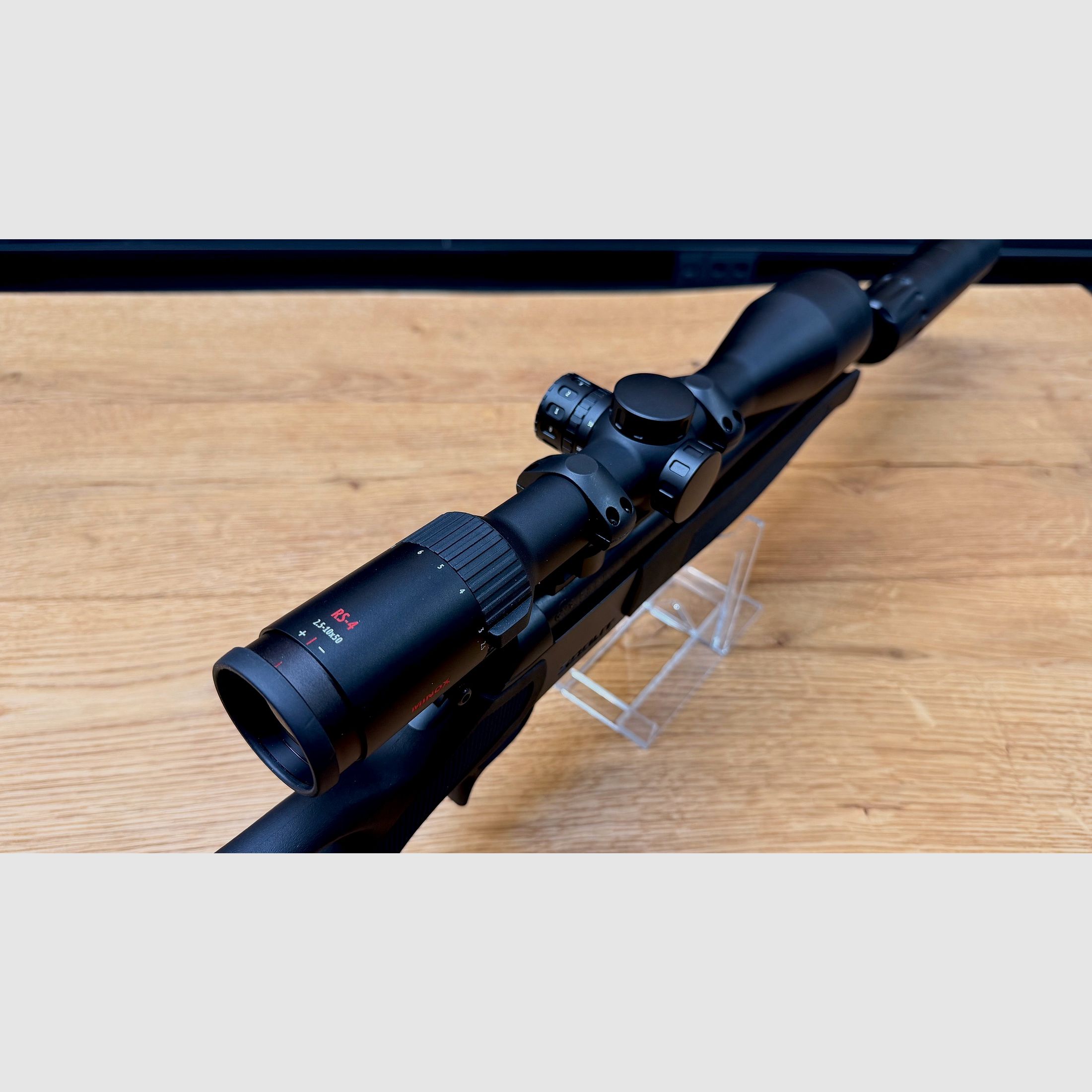 CVA Scout Karpersysteem Compleetset / LL 42cm / 5/8x24 / incl. Minox RS4 2,5-10x50 & A-Tec H3, afbeelding 8 van 9
