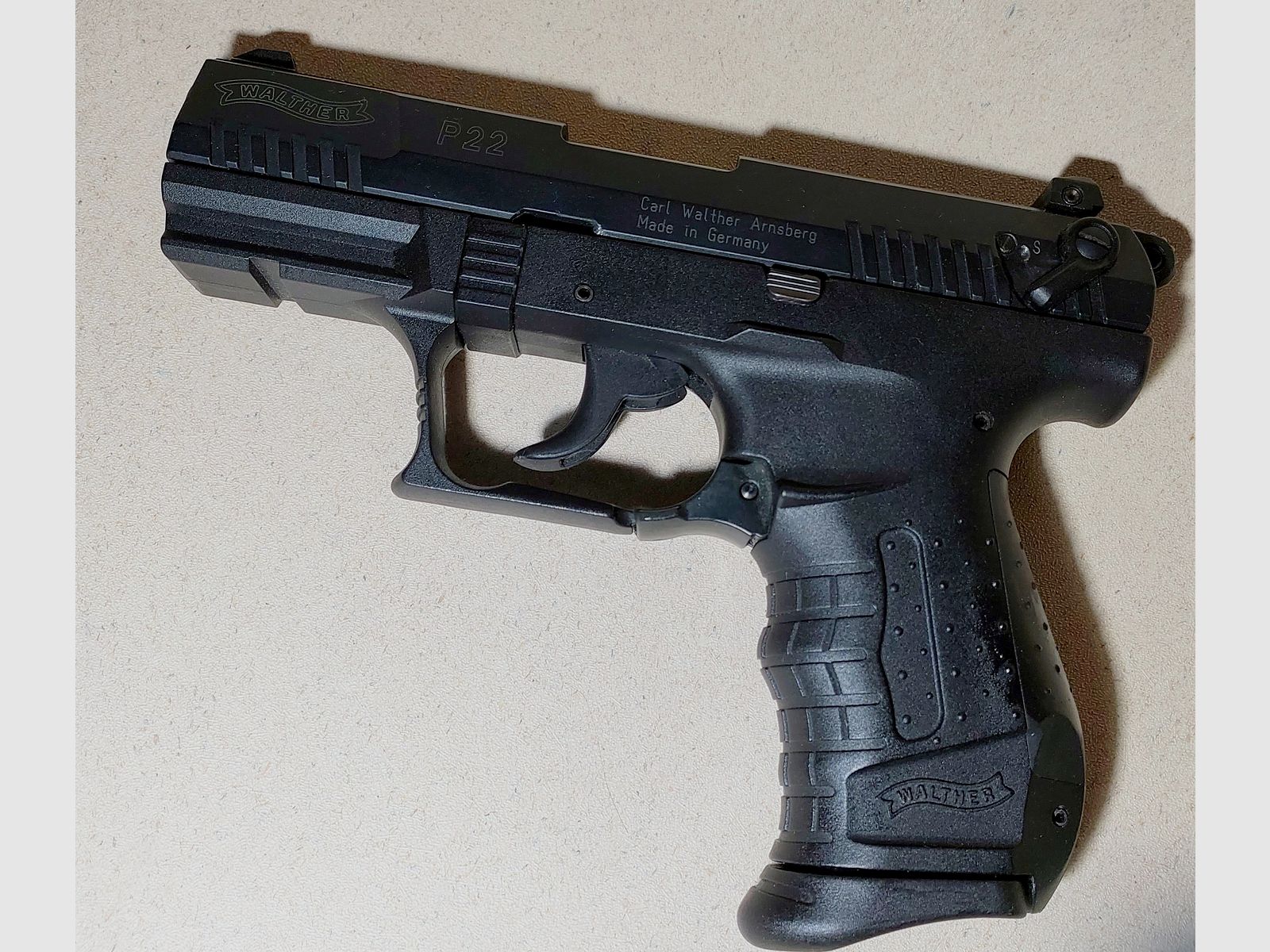 Walther P22 Schreckschuss Pistole 9mm P.A.K. schwarz (PTB 778)