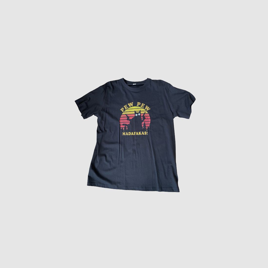 FUN-SHIRT "PEW PEW MADAFAKAS!" - BLK