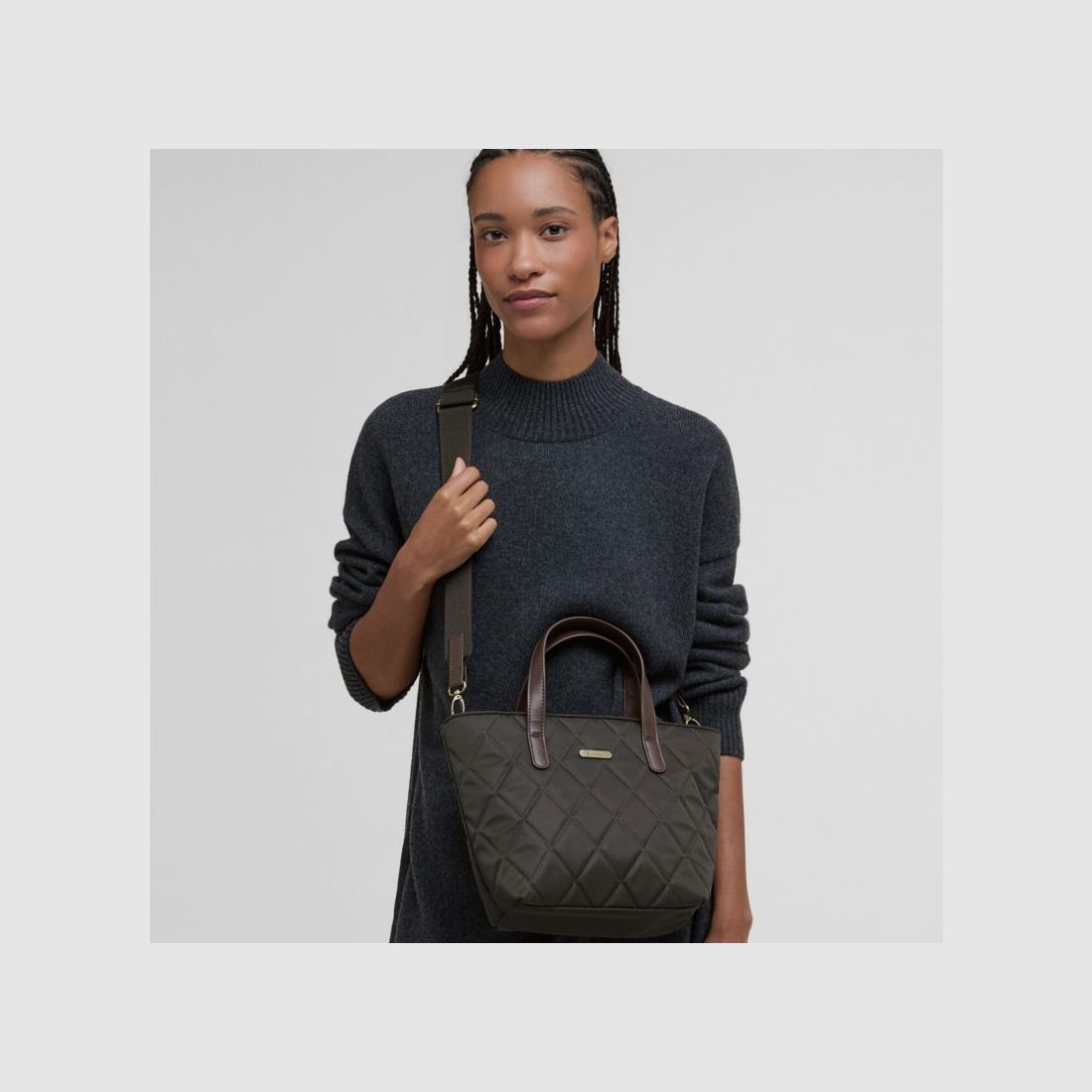 Barbour D-Tasche Mini Tote Quilted | olive, Bild 18 von 18