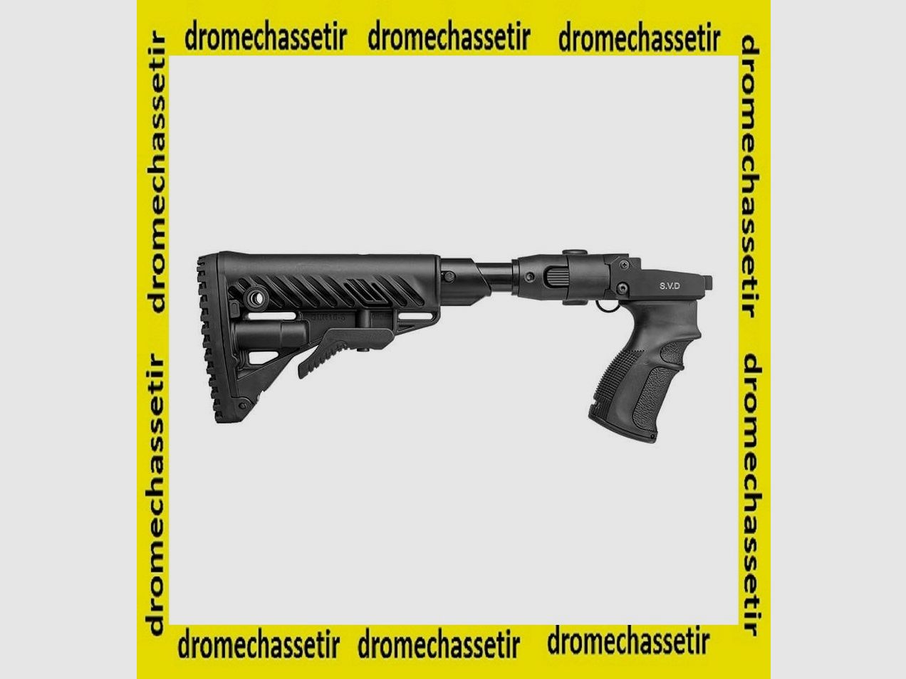 Schaft Fab Defense für Dragunov SVD, rückstoßdämpfend, verstellbar und klappbar, schwarz, Bild 2 von 2
