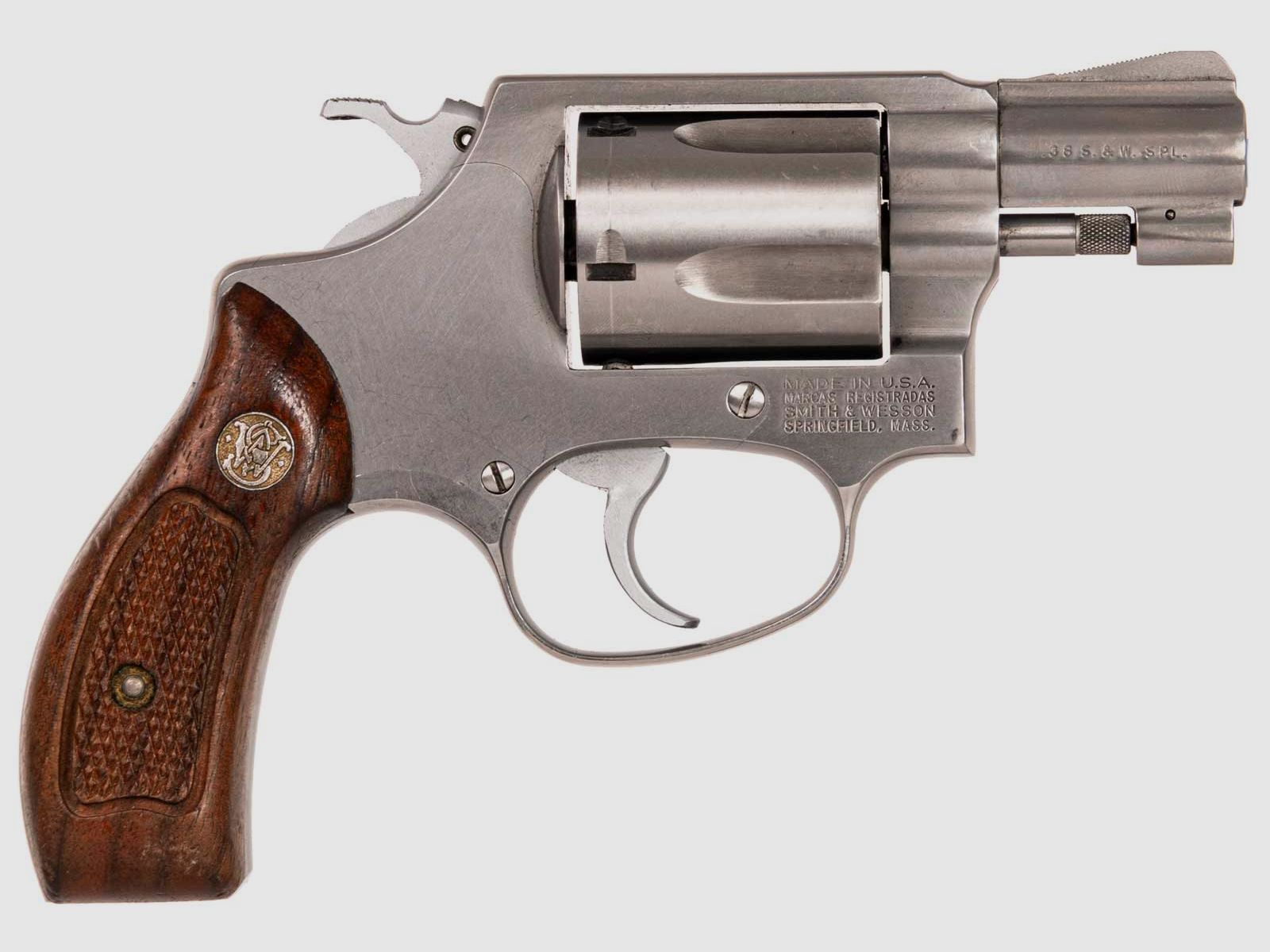 Smith & Wesson 60-7 , Holzgriffschalen, .38Special