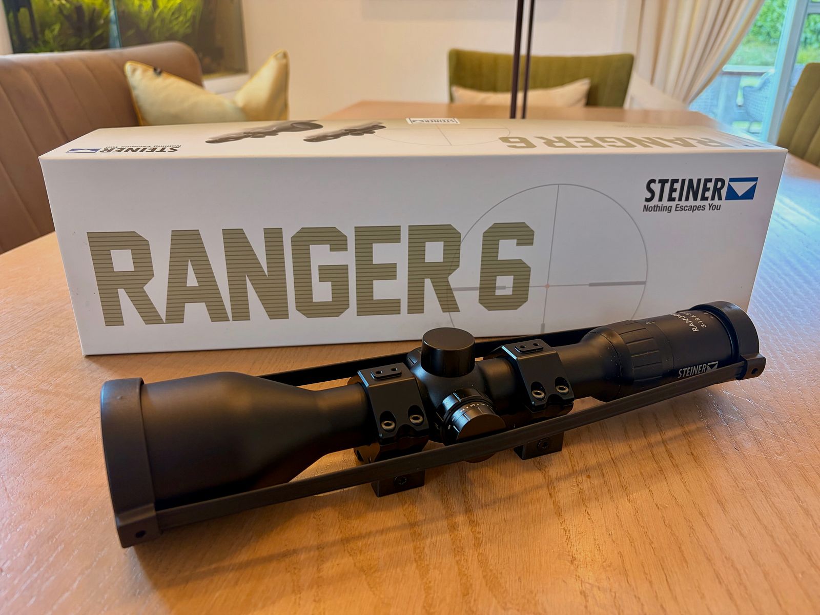 Steiner Ranger 6 3-18x56 scope inkl. GGS precision mounting rings – Top Zustand