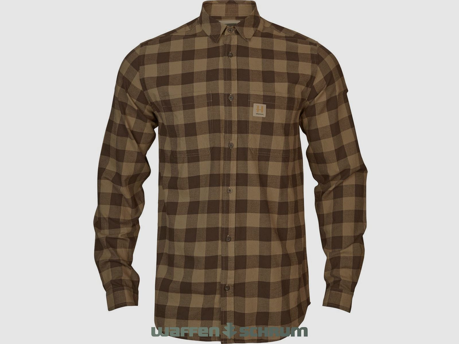 Chemise Härkila à carreaux bronze antique scandinave