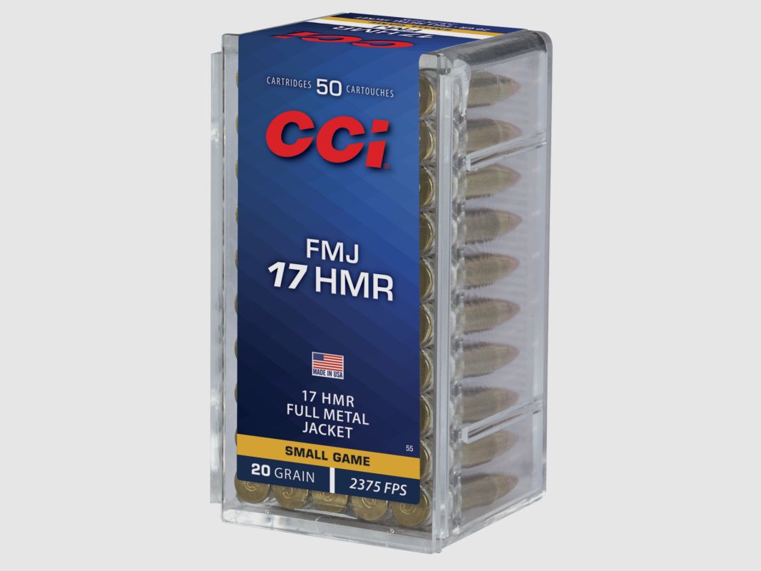 CCI 17 HMR 20 GRS FMJ 50 STK