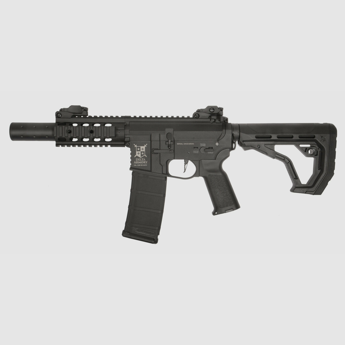 AR15 SilentOps CQB BRAVO EAGLE ETU Nero S-AEG Fucile Airsoft Libero da 18 Anni | Delta Armory