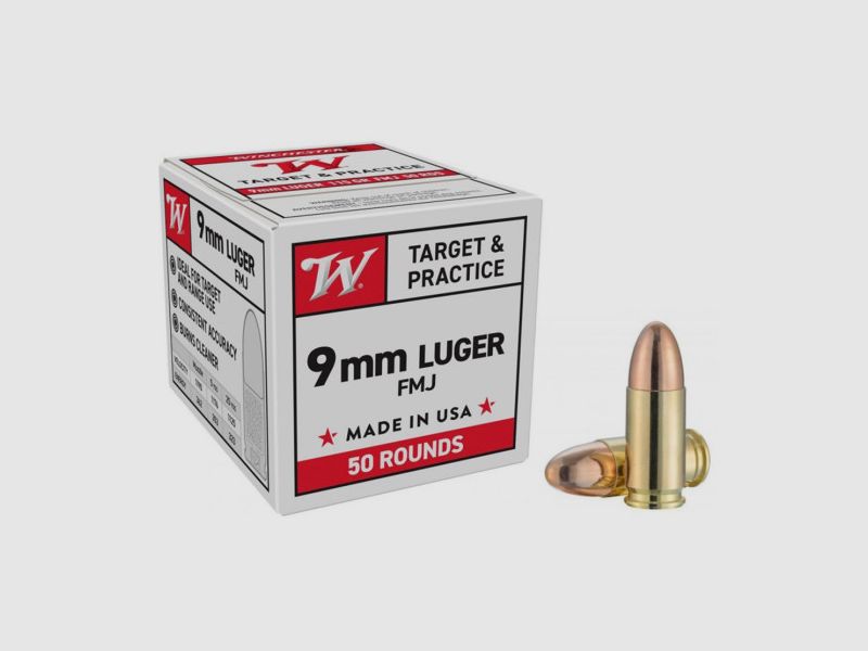 WINCHESTER 9mm LUGER - FMJ 124gr