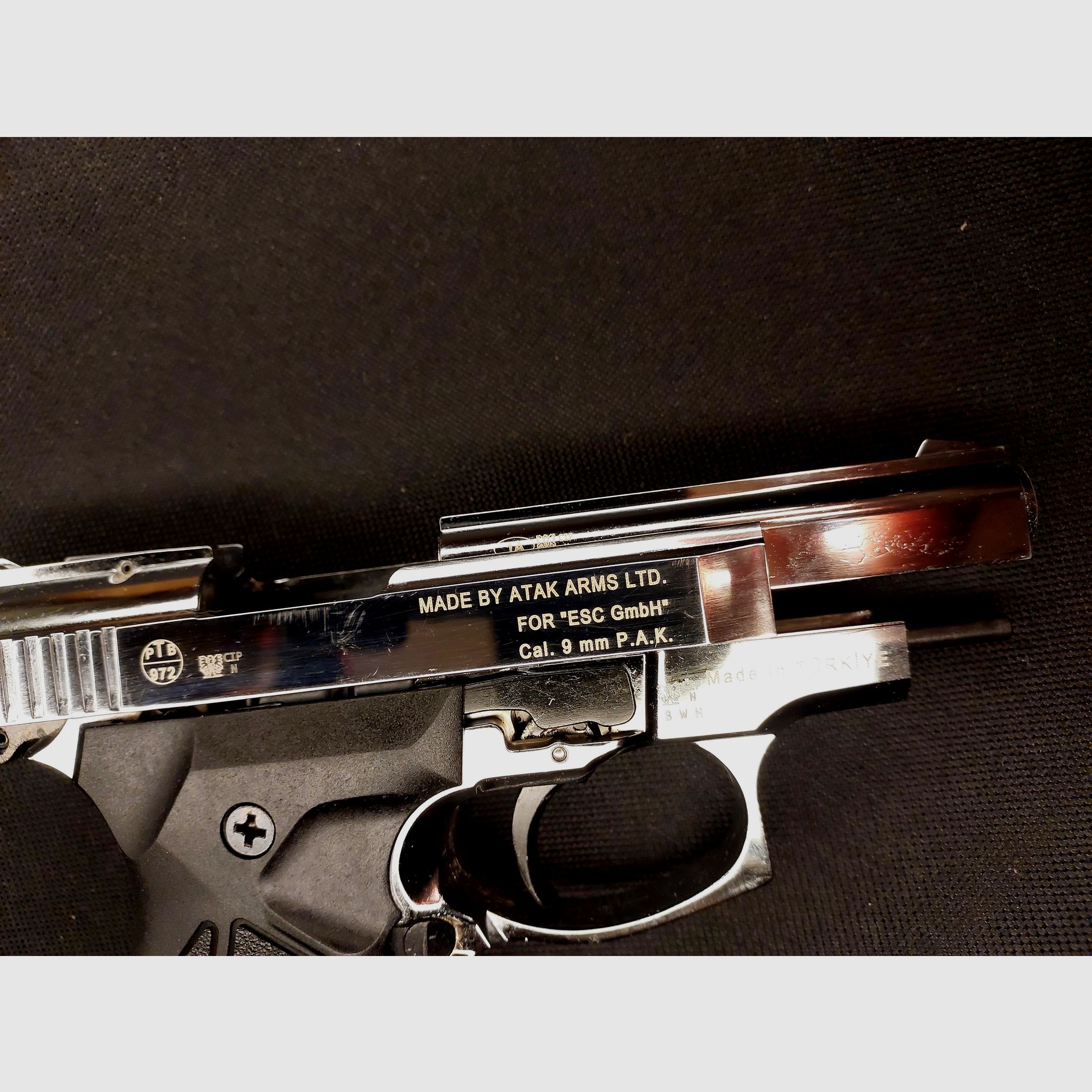 Zoraki 914 Schreckschuss Pistole 9mm P.A.K. Chrom ("alte" PTB 972)