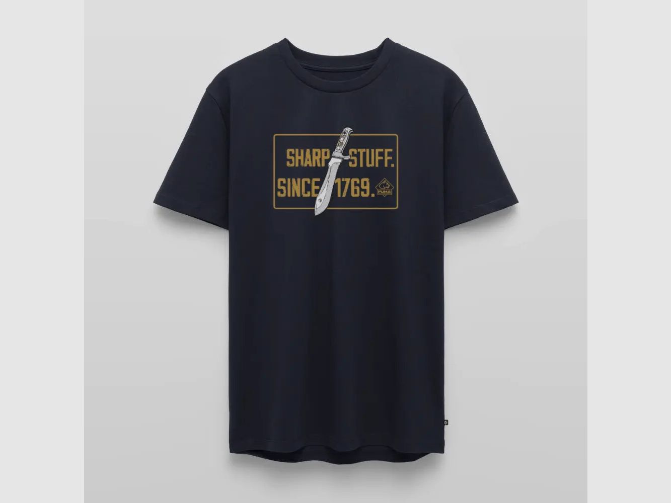 PUMA Męska Premium Koszulka "Sharp stuff since 1769 Gold"