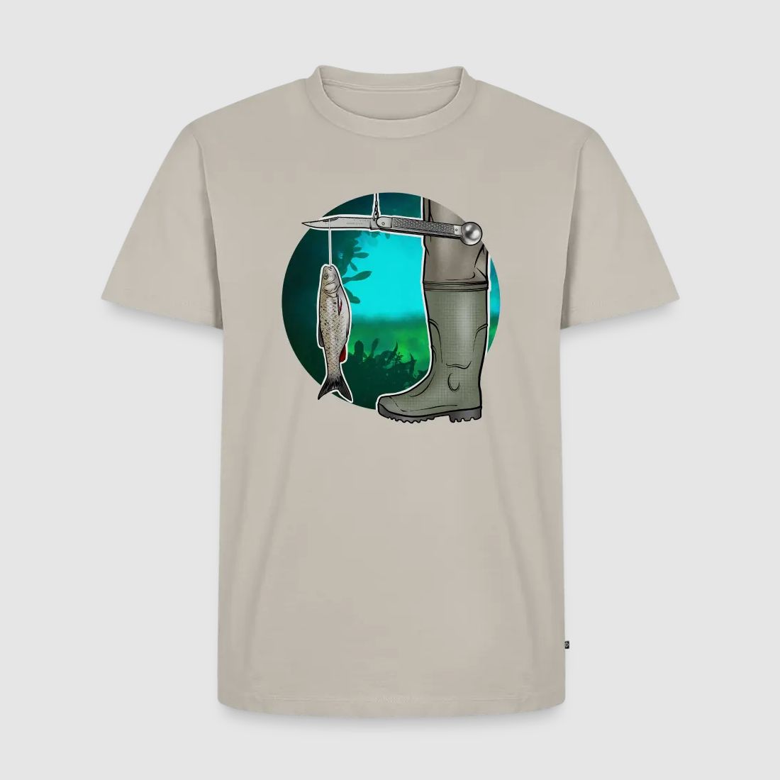 PUMA Heren Premium T-Shirt "Waagemesser – Petri Heil"