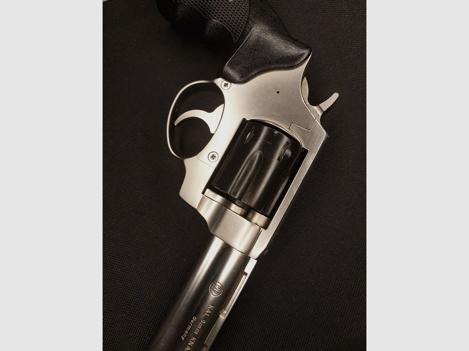 Röhm RG99 revólver de detonación níquel (PTB 452) RG 99 con protector de boca