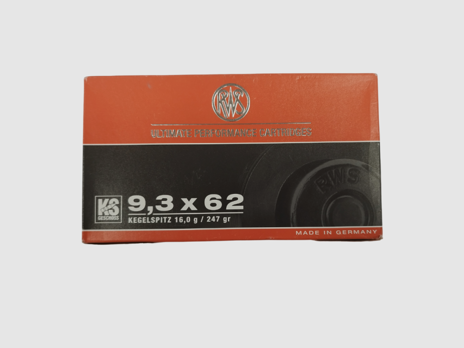 RWS ammunition 9,3x62 KS 16 g, image 1 of 3