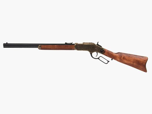 Deko Westerngewehr Denix Winchester Carbine lever action USA 1873 Kaliber .44 - .40 voll beweglich LĂ¤nge 99 cm messing