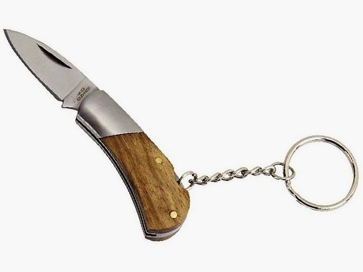 Mini tasca in legno di zebra, anello per chiavi