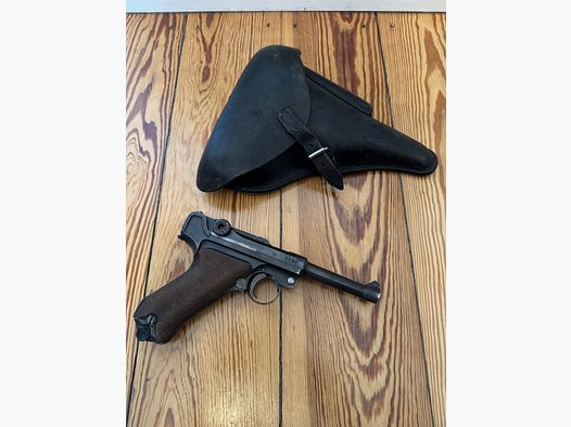Pistolet DWM P08 1918 Luger - numery zgodne z pieczęcią wojskową