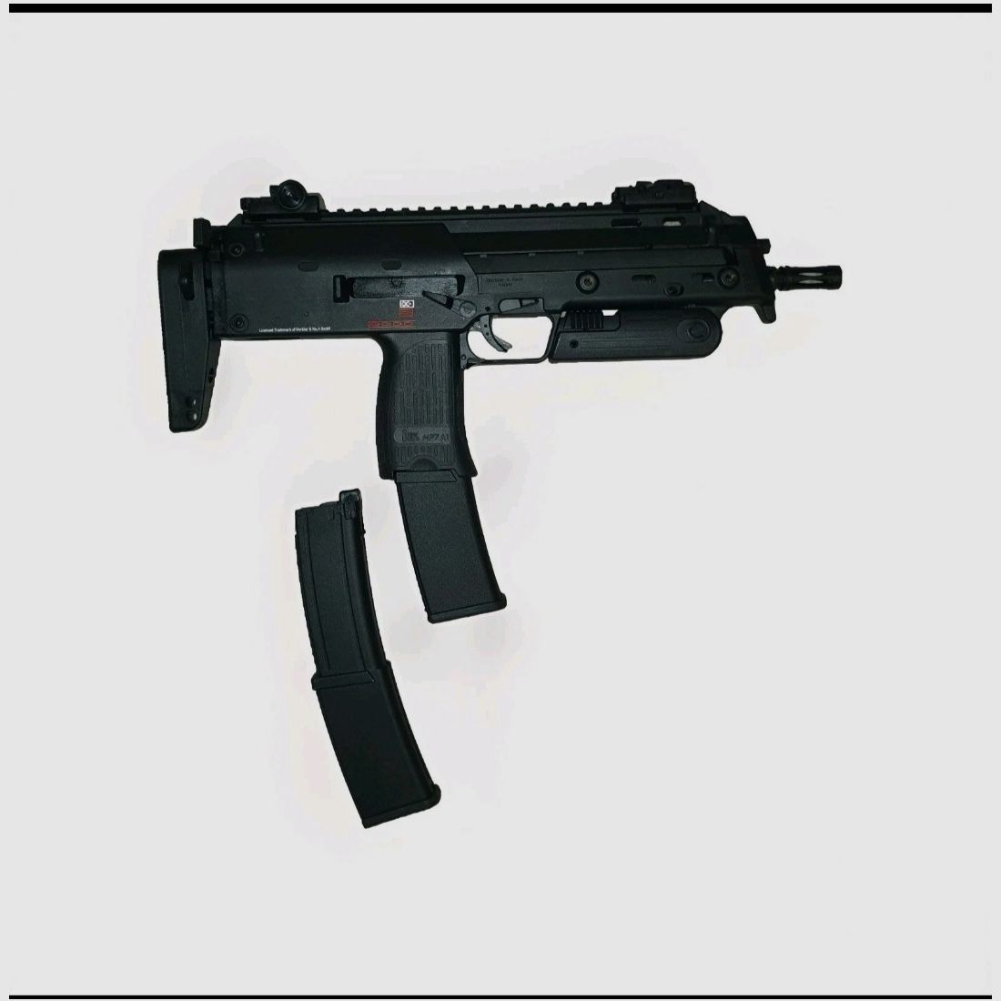 HK/Umarex MP7A1 GBB Airsoftreplica + vervangmagazijn