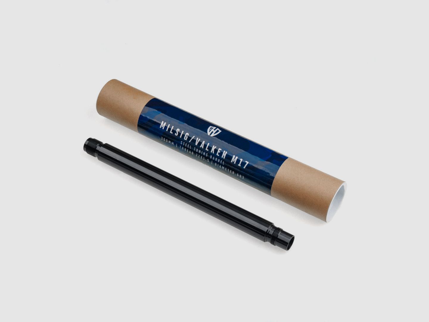 UITVERKOOP | STAAL TUNING LOPER | STAAL of ALU TUNING LOPER | MILSIG / VALKEN M17 - A2 - | 300MM | DRAAD 22x1,5 | DIAMETER.683