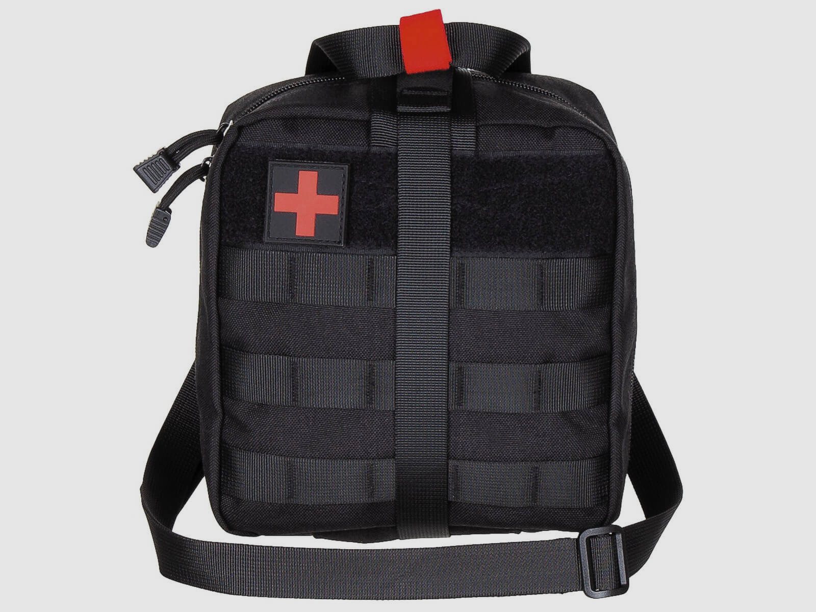 Sac de premiers secours MFH noir, compatible Molle