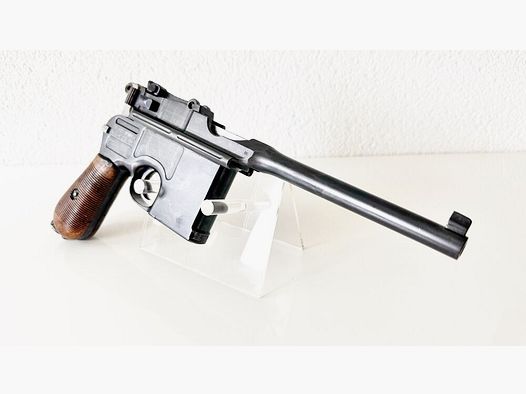 Mauser Mod. C96 mit Anschlagsschaft ngl, originalem Holster 7,63mmMauser