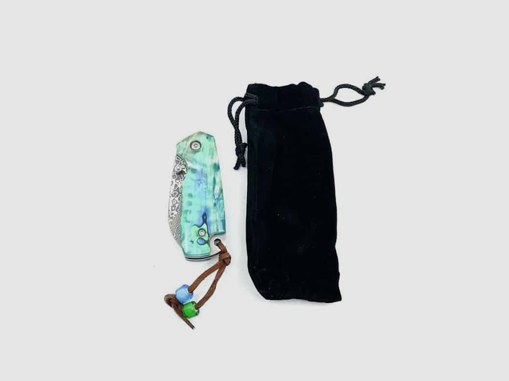 M Custa Couteau Pliant avec Lame en Damas, image 2 sur 3