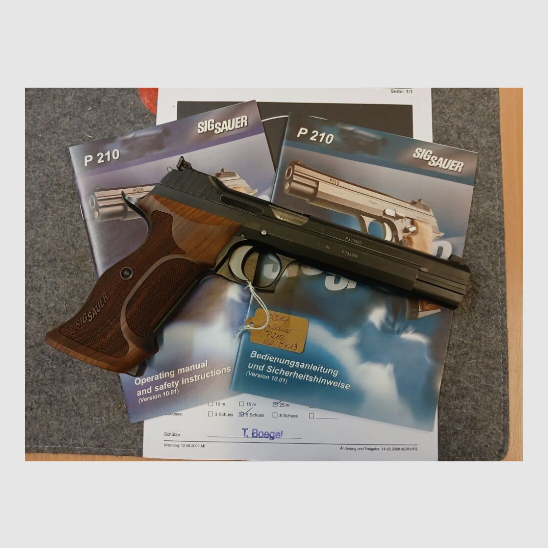 Sig Sauer P 210 Super Target 6"