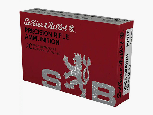 Sellier & Bellot OTM HPBT 10,9g/168grs à 20 .30-06 Spring.