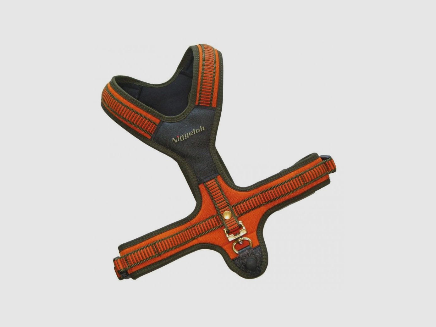 Niggeloh Neopren-Hundegeschirr orange. Größe L Hals 60 cm Bauch 54-91 cm, Bild 1 von 4