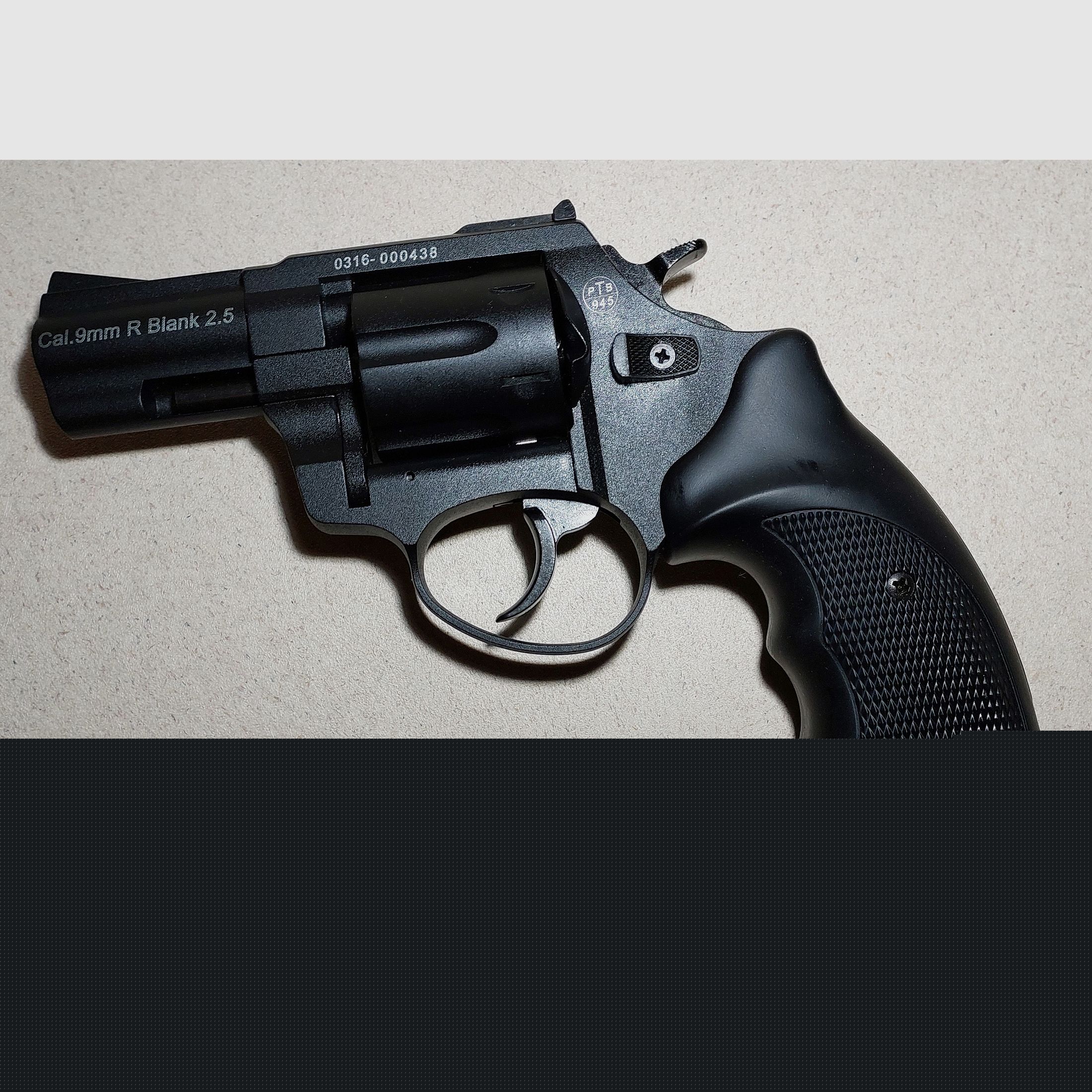 Zoraki R1 2,5 Zoll Revolver Kal. 9mm R.K. brüniert PTB 945 Stahltrommel