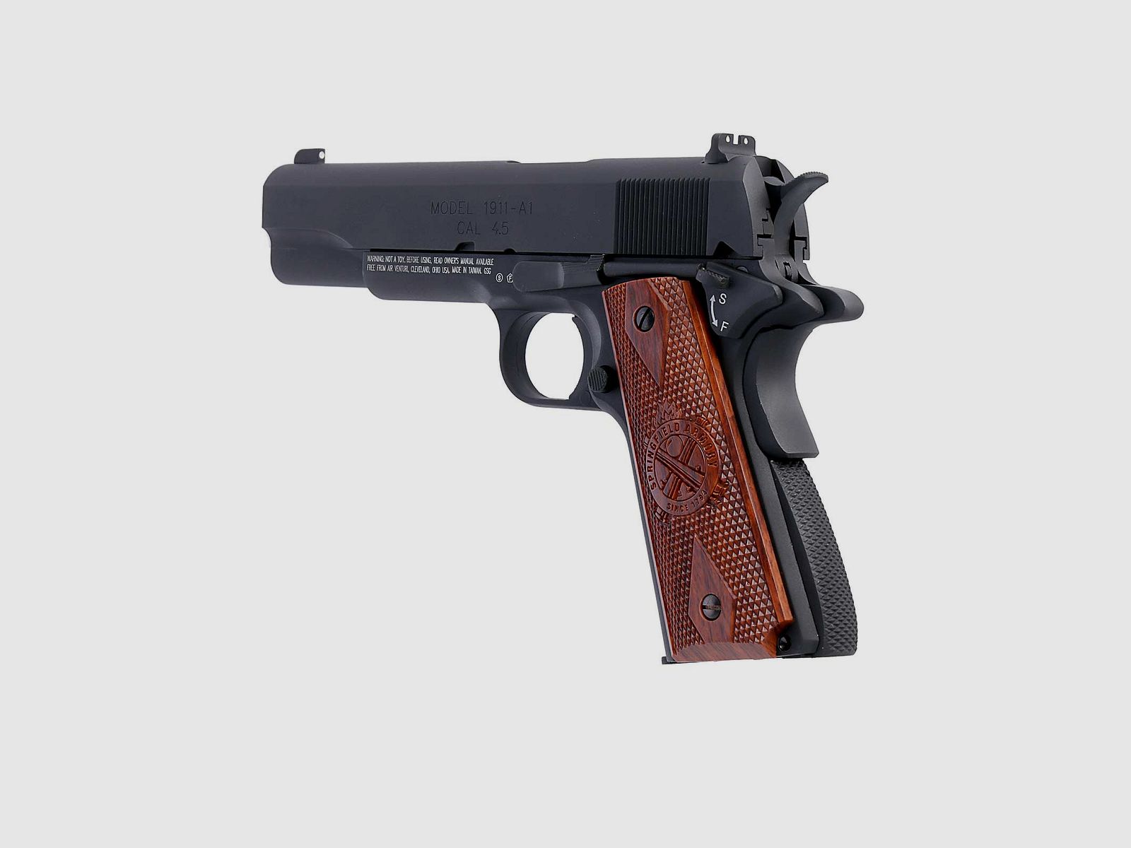 Kofferset Springfield 1911 Vollmetall 4,5 mm BB Blowback Co2-Pistole (P18)