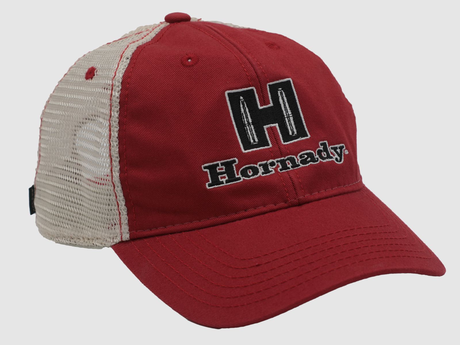 Gorra Hornady Shield Blanca Roja Mesh