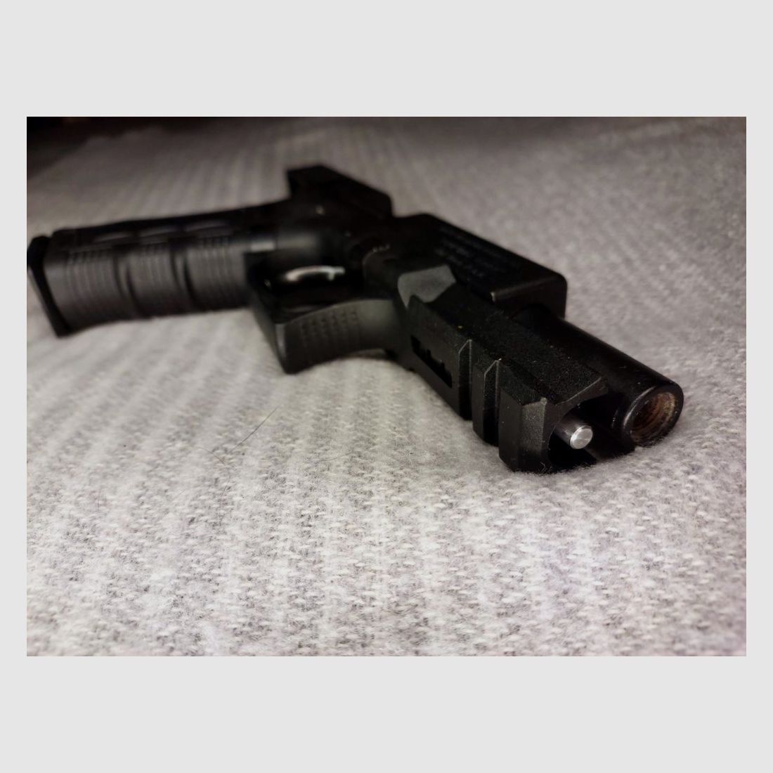 Zoraki 917 blank firing pistol 9mm P.A.K. (PTB 1023) with new First Strike Cordura custom fit holster.